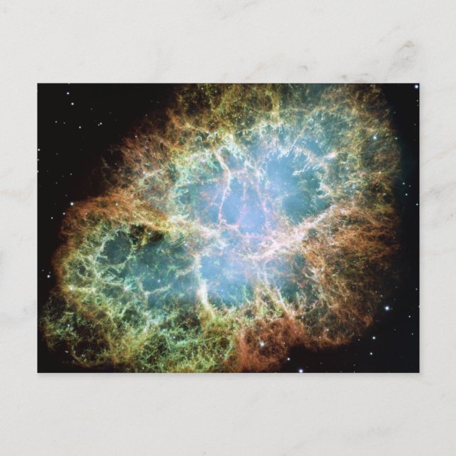 Crab Nebula Space NASA photo Postcard (Front)