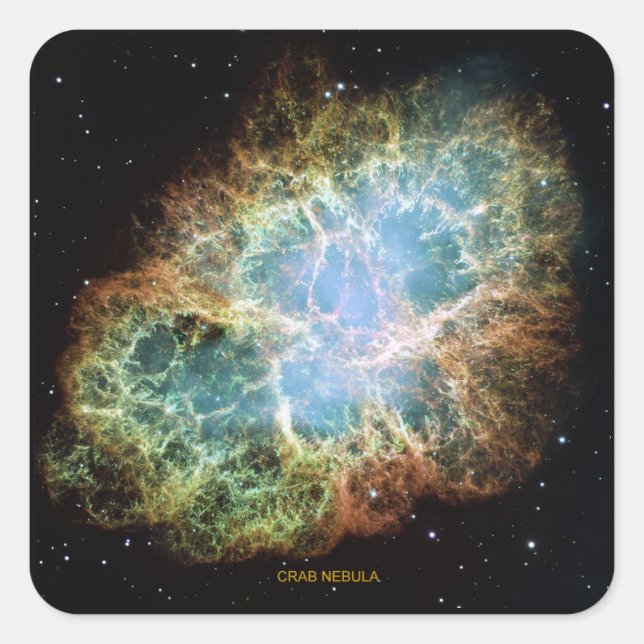 Crab Nebula Square Sticker (Front)