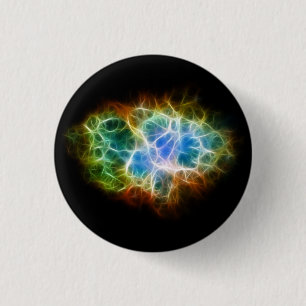 Crab Nebula Star Space Cloud Pinback Button