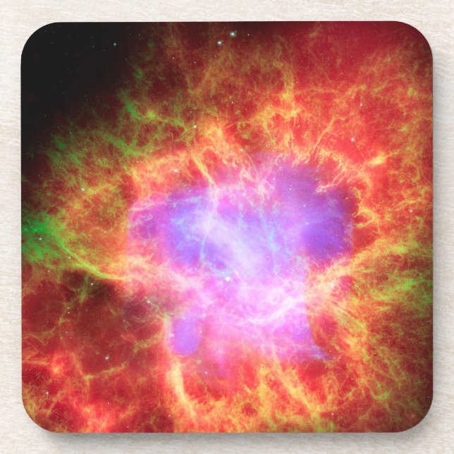Crab Nebula Superdense Neutron Star Drink Coaster (Front)