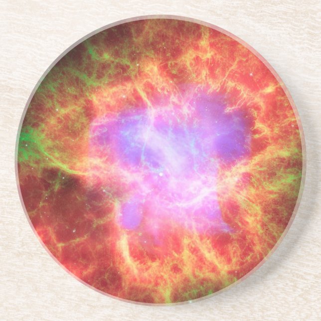 Crab Nebula Superdense Neutron Star Sandstone Coaster (Front)