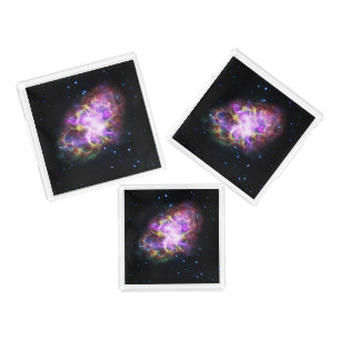Crab Nebula Supernova Remnant Hubble Composite Acrylic Tray