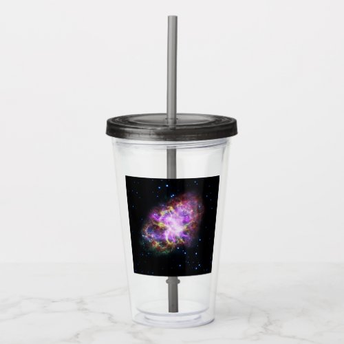 Crab Nebula Supernova Remnant Hubble Composite Acrylic Tumbler