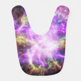 Crab Nebula Supernova Remnant Hubble Composite Baby Bib