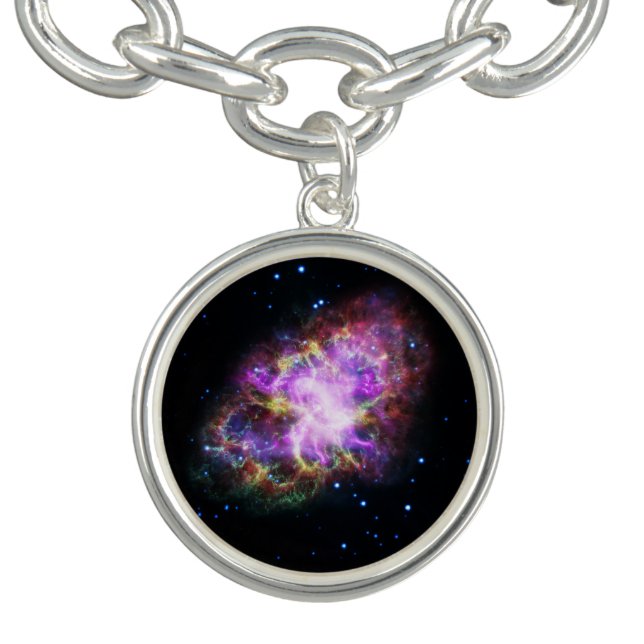 Crab Nebula Supernova Remnant Hubble Composite Bracelet (Design)