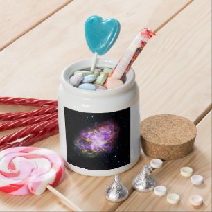 Crab Nebula Supernova Remnant Hubble Composite Candy Jar