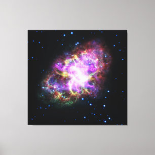 Crab Nebula Supernova Remnant Hubble Composite Canvas Print