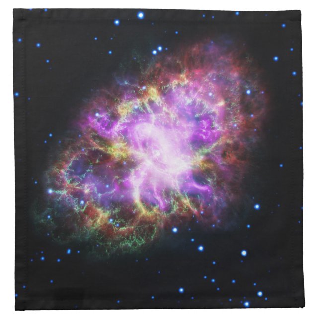 Crab Nebula Supernova Remnant Hubble Composite Cloth Napkin (Front)