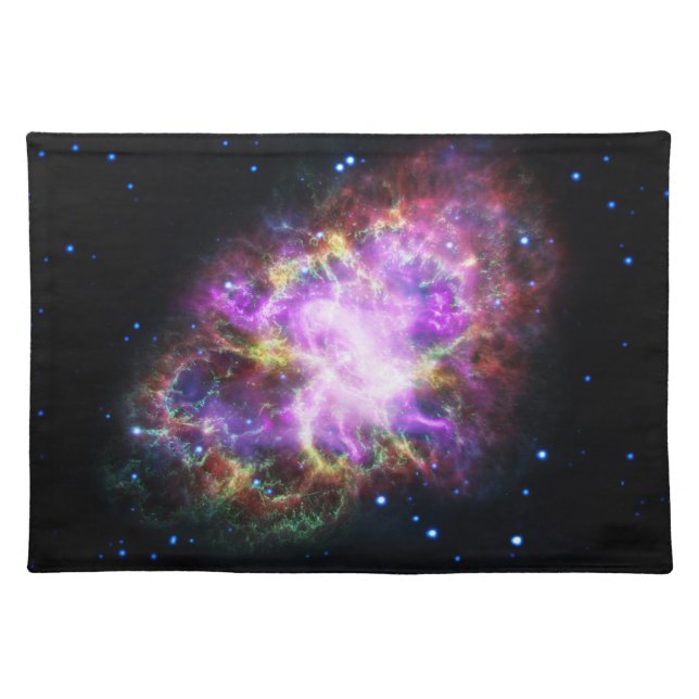 Crab Nebula Supernova Remnant Hubble Composite Cloth Placemat (Front)