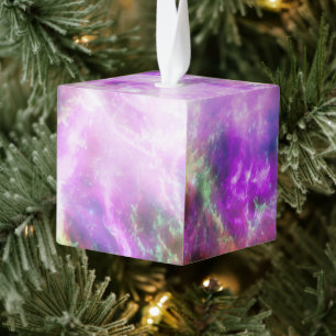 Crab Nebula Supernova Remnant Hubble Composite Cube Ornament