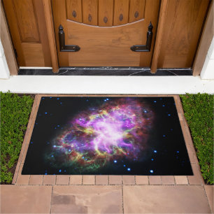 Crab Nebula Supernova Remnant Hubble Composite Doormat
