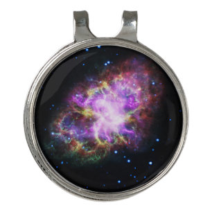 Crab Nebula Supernova Remnant Hubble Composite Golf Hat Clip