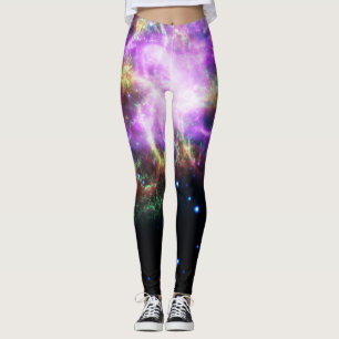 Crab Nebula Supernova Remnant Hubble Composite Leggings