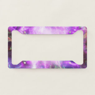 Crab Nebula Supernova Remnant Hubble Composite License Plate Frame