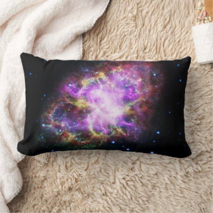 Crab Nebula Supernova Remnant Hubble Composite Lumbar Pillow