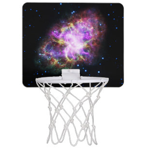 Crab Nebula Supernova Remnant Hubble Composite Mini Basketball Hoop