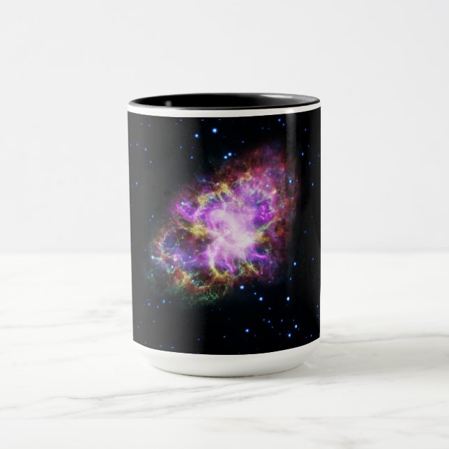 Crab Nebula Supernova Remnant Hubble Composite Mug (Center)