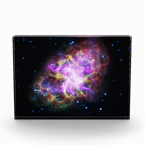 Crab Nebula Supernova Remnant Hubble Composite Photo Block