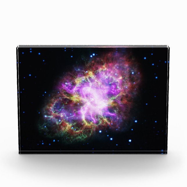 Crab Nebula Supernova Remnant Hubble Composite Photo Block (Front)
