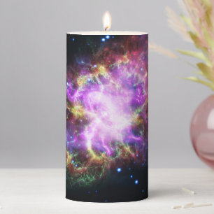 Crab Nebula Supernova Remnant Hubble Composite Pillar Candle