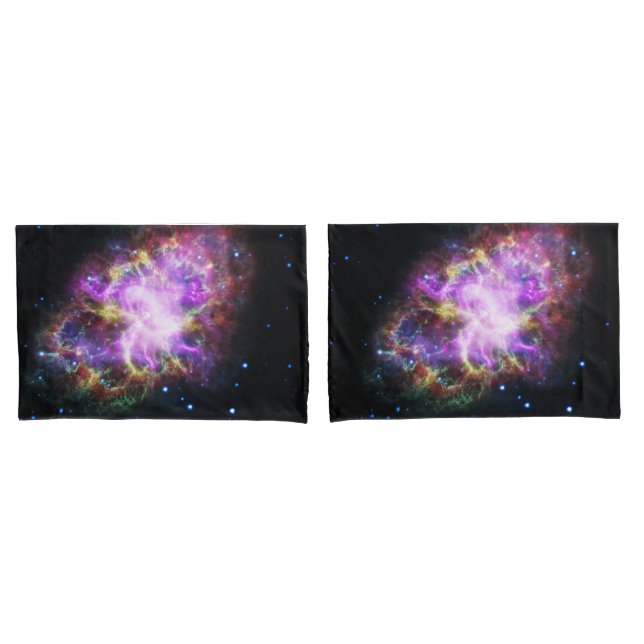 Crab Nebula Supernova Remnant Hubble Composite Pillow Case (Front-Set)