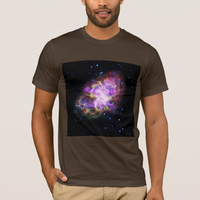 Crab Nebula Supernova Remnant Hubble Composite T-Shirt (Front)