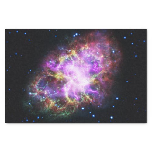 Crab Nebula Supernova Remnant Hubble Composite Tissue Paper