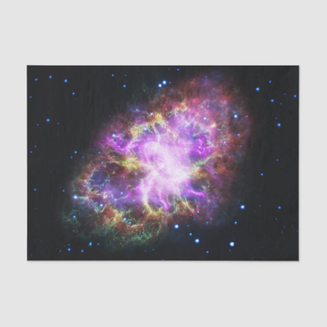 Crab Nebula Supernova Remnant Hubble Composite Tissue Paper (Front)