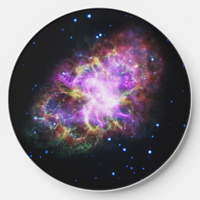 Crab Nebula Supernova Remnant Hubble Composite Wireless Charger (Front)