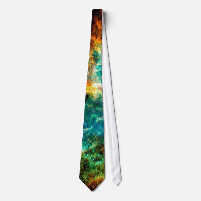 Crab Nebula Supernova Remnant Hubble Space Photo Neck Tie (Front)
