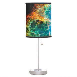 Crab Nebula Supernova Remnant Hubble Space Photo Table Lamp