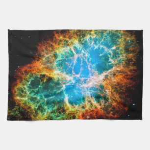 Crab Nebula Supernova Remnant Hubble Space Photo Towel