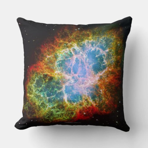 Crab Nebula Throw Pillow