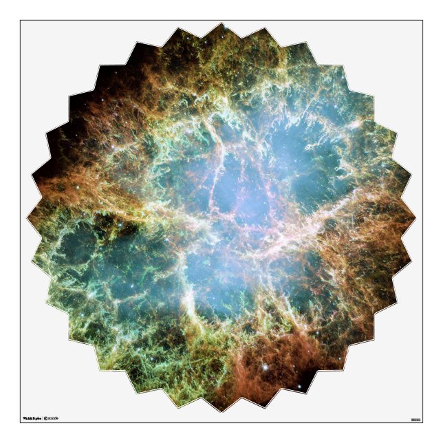 Crab Nebula Wall Sticker (Front)