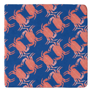 Crab Ocean Beach Sea Creature Blue  Trivet