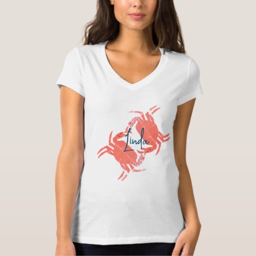 Crab Ocean Beach Sea Creature  T_Shirt