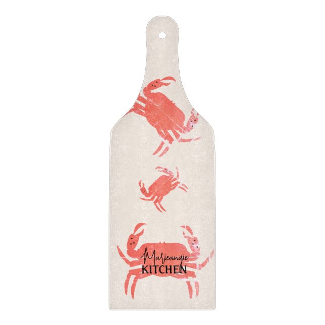Crab Ocean Beach Sea Crustacean   Cutting Board (Front)
