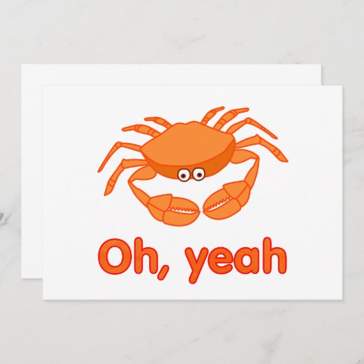 Crab Oh, yeah (Front/Back)