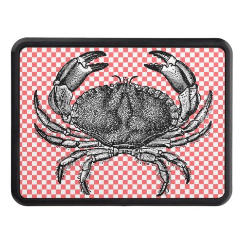 Crab on Checkerboard Hitch Cover