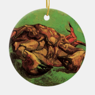 Crab on Its Back by Vincent van Gogh Ceramic Ornament
