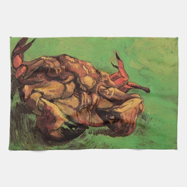 Crab on Its Back by Vincent van Gogh Kitchen Towel (Horizontal)