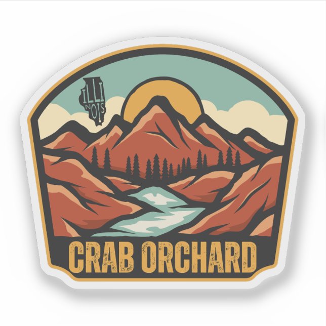 Crab Orchard, Illinois  Sticker (Front)