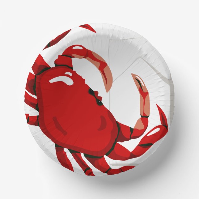 Crab Party Paper Bowls (Front)