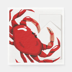 Crab Party Paper Napkins
