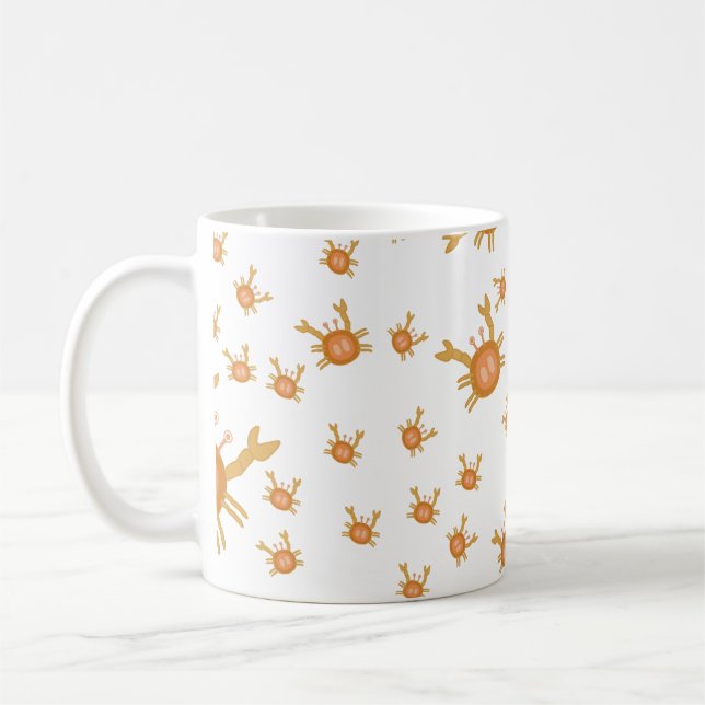 crab pattern mug (Left)