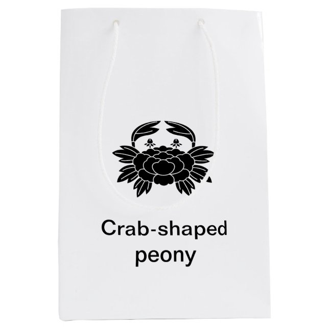 Crab Peony Medium Gift Bag (Front)