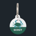 CRAB PET ID TAG<br><div class="desc">ILLUSTRATED CRAB PET TAG</div>