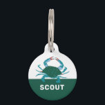 CRAB PET ID TAG<br><div class="desc">ILLUSTRATED CRAB PET TAG</div>