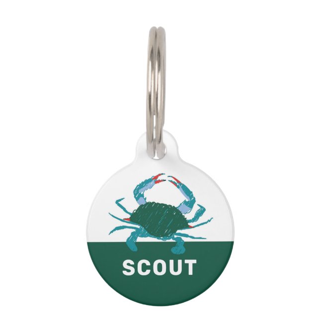 CRAB PET ID TAG (Front)
