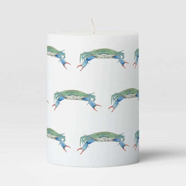 Crab Pillar Candle (Front)